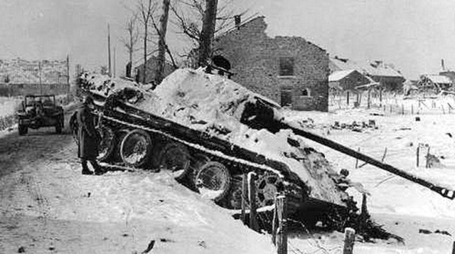 Battle of the Bulge ends.