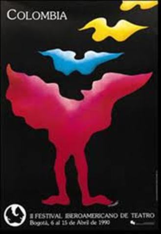 CARTEL PARA EL III FESTIVAL IBEROAMERICANO DE TEATRO