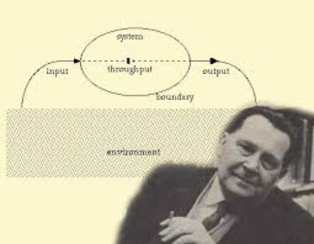 TEORIA DE LOS SISTEMAS-se origino po los trabajos del biologo ludwing bertanlanffy