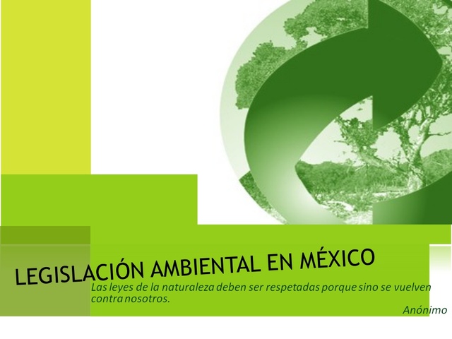 La Comisión de Ecología y Medio ambiente de la LVII Legislatura de la Cámara de Diputados, solicitó la reforma al articulo 39 de la LGEEPA, que fue aprobada en noviembre de 1999, México