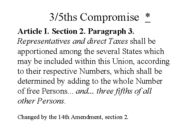 Three-Fifths Compromise