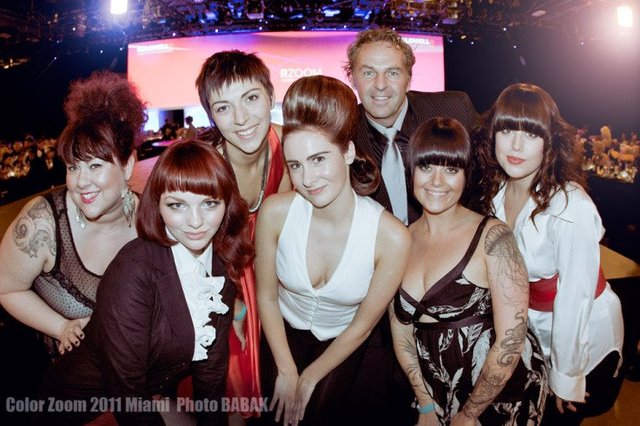 Hair Modeled in Miami for a Competition