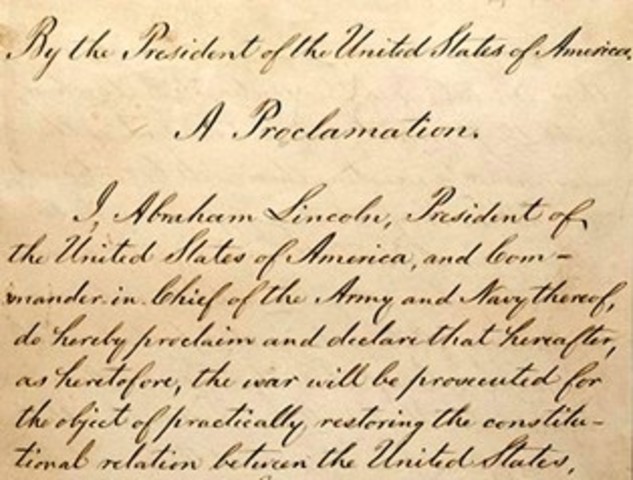 Preliminary Emancipation Proclamation