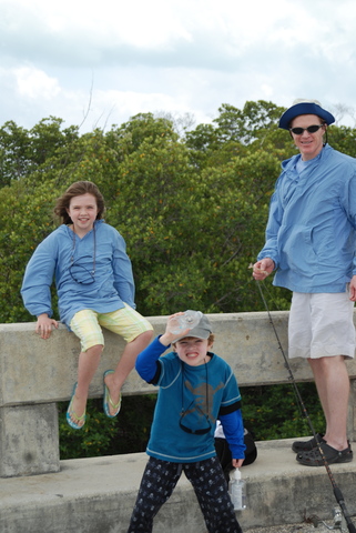 Fishing off the bridge