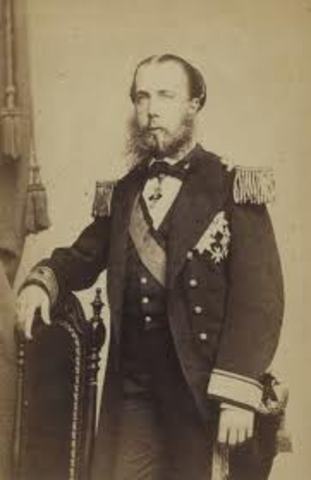 Napoleon III installs Archduke Maximilian as emperor of Mexico
