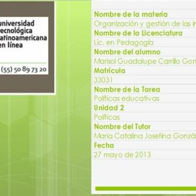 Timeline: Políticas educativas