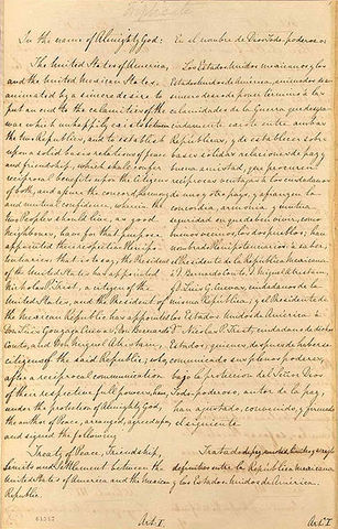 The Treaty of Guadalupe Hidalgo