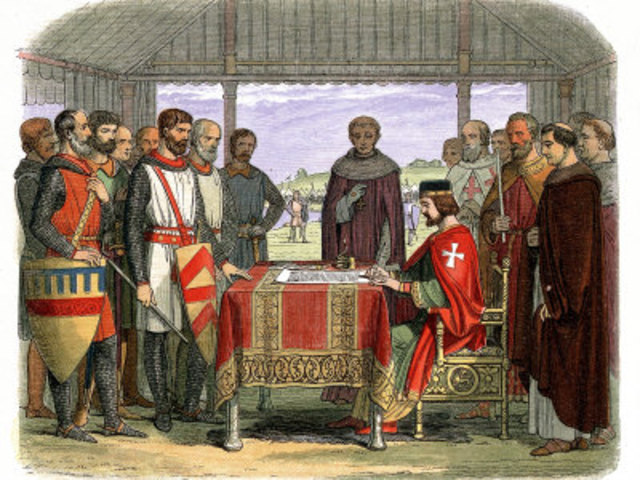 The Magna Carta is signed