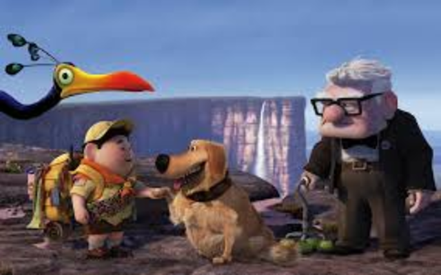 •	Carl and Russell meet Dug