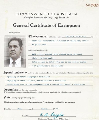 Exemption Certificate introduced from Aborigine Act: