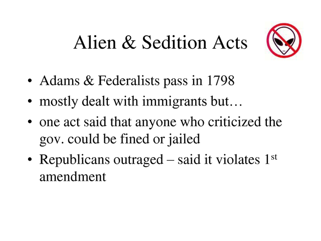 Alien and Sedition Acts