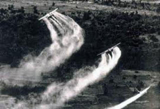 US begins using Agent Orange