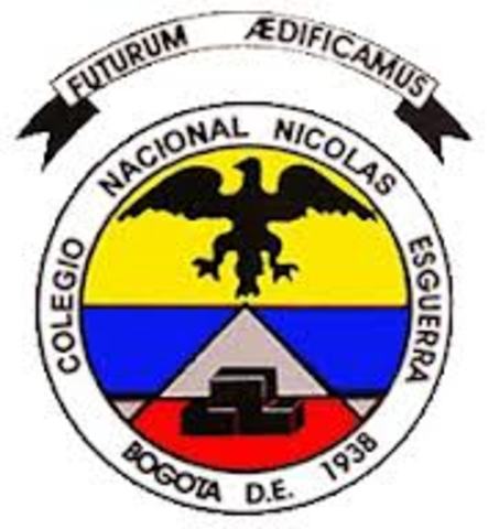 I began my studies at school Nicolas Esguerra