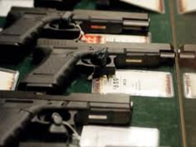 The Brady Handgun Violence Prevention Act is signed into law