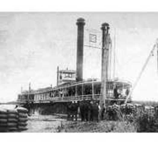 Nearly 1,000 Steamboats Travel the Mississippi River