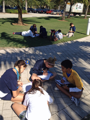 Hebrew walk around the school