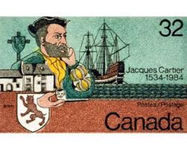 Jacques Cartier travels up the St. Lawrence River to Quebec and Montreal.