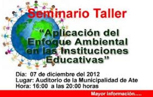 Seminario-Taller regional sobre Educación e Información en Medio Ambiente, Población y Desarrollo Humano Sustentable