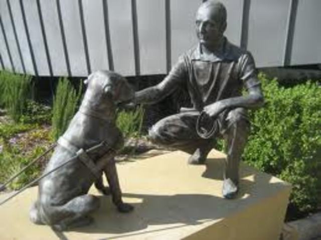 Statue placed at Ivy Watson playground