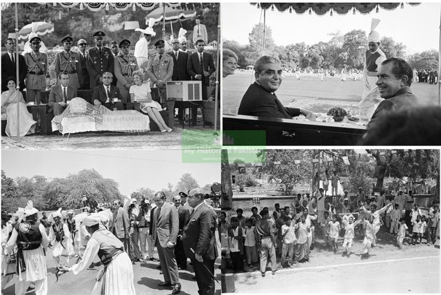 President Nixon Visits Lahore