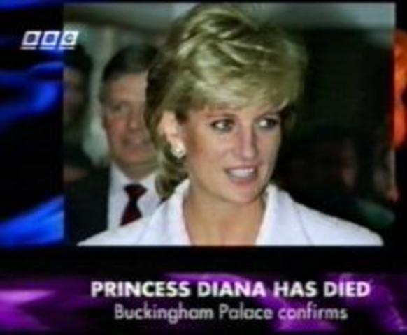 Princess Diana Dies in Car Crash