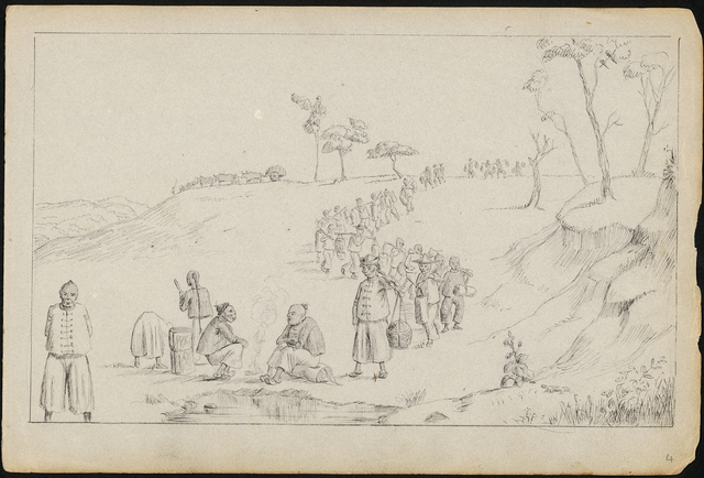 Chinese migrants on the gold feild.