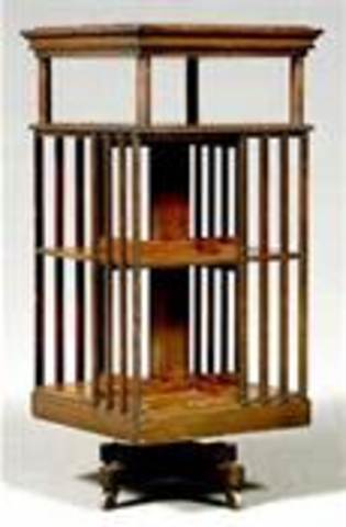 John Danner created revolving bookcase