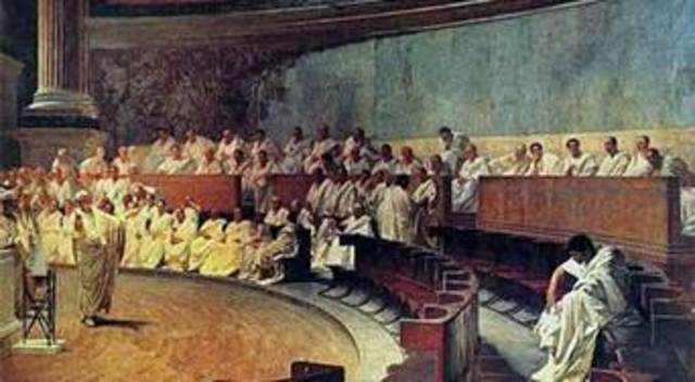 The Roman Republic uses bookcases