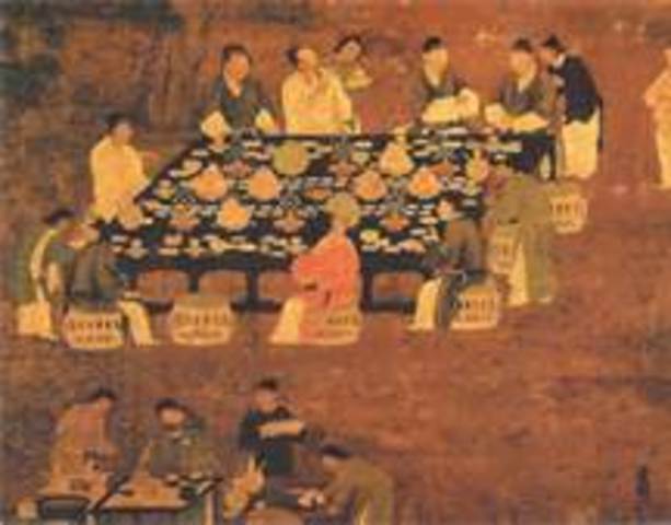 The Song Dynasty use revolving bookcase