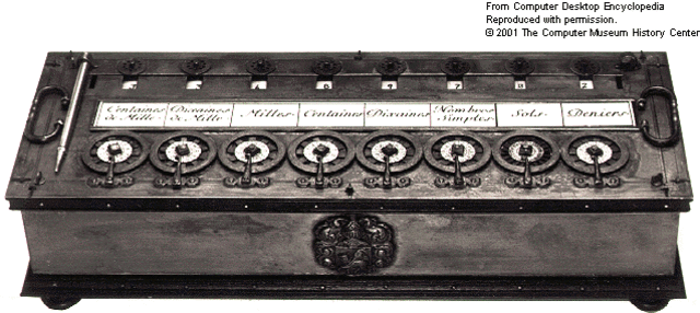 Gottfried Wilhelm Leibniz diseña y construye una máquina mecánica para realizar cálculos aritméticos. El sistema diseñado por Leibniz se usó en años posteriores para fabricar calculadoras mecánicas.