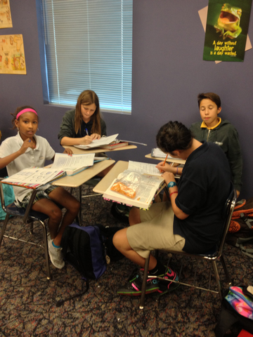 Group studying the Greeks