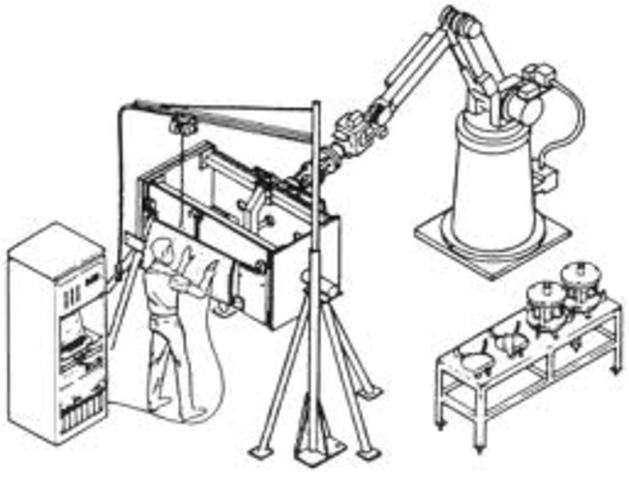 primer diseño de maquina robot para la industria