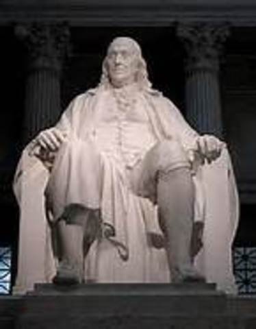 Benjamin Frankiln dies