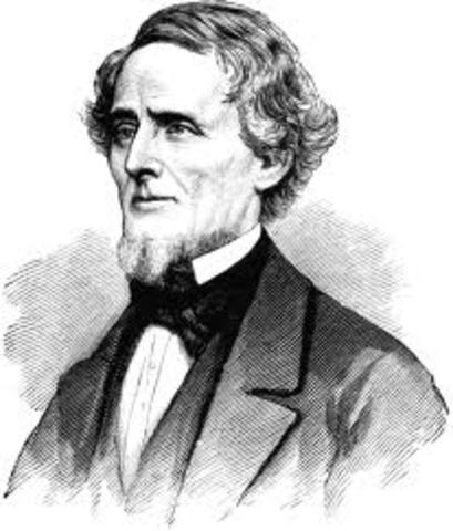 Jefferson Davis is the President of the Confederate States of America