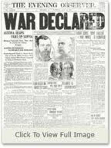 austria-hungary declares war on serbia