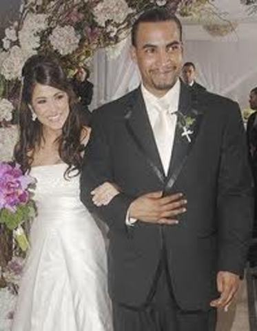 Se casó con la periodista Jackie Guerrido