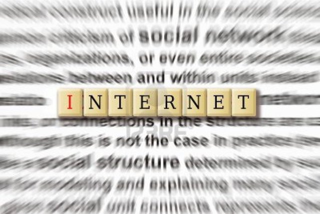 the word 'internet' is used for the first time