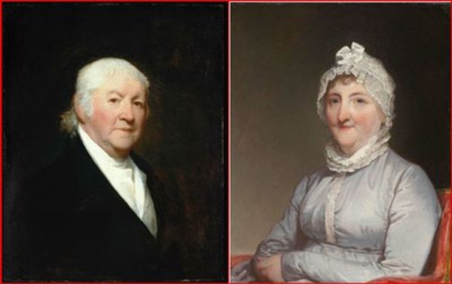 He married his first wife, Sarah Orne.  They had eight children together.