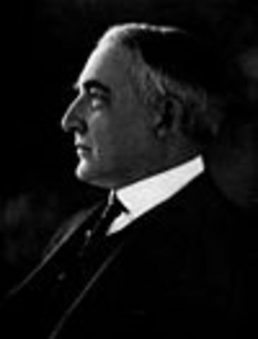 President Warren G Harding