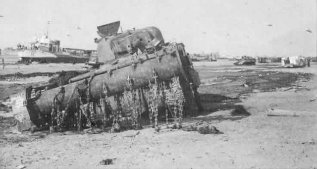 The British land on Gold Beach