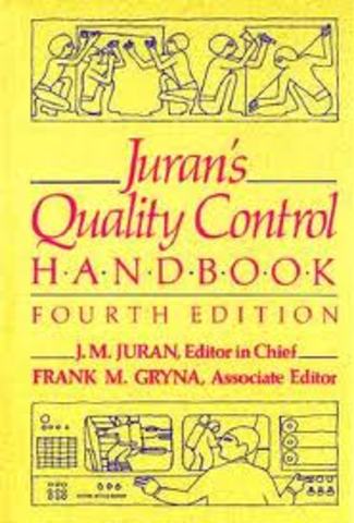 Publicación de la 1era edición de Quiality Control Handbook