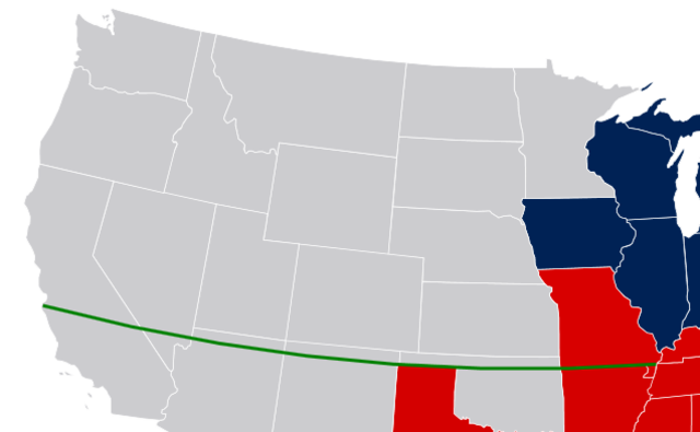 The Missouri Compromise is enacted