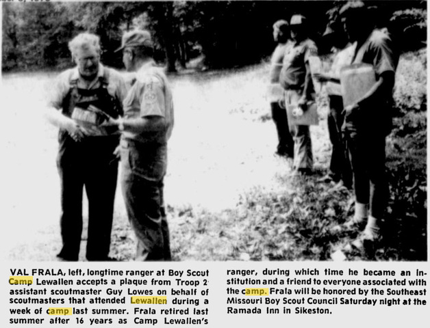 Camp Lewallen ranger to be honored