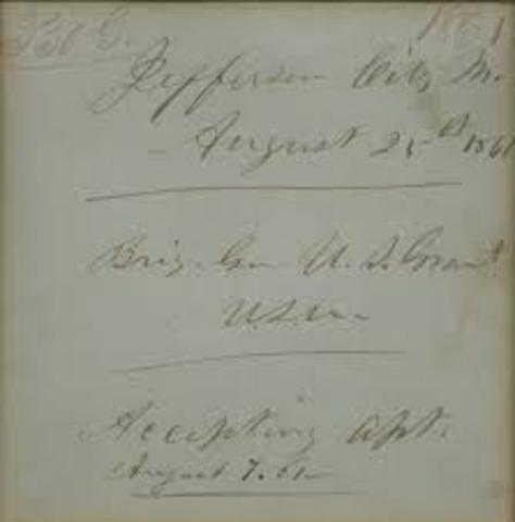 Grant is appointed mustering officer