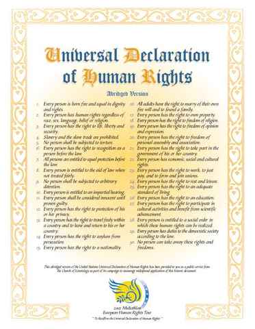 The Universal Declaration of Human Rights