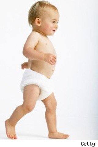 walked for the first time