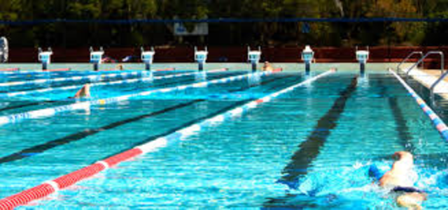 50m Pools with lanes first used in the Olympics