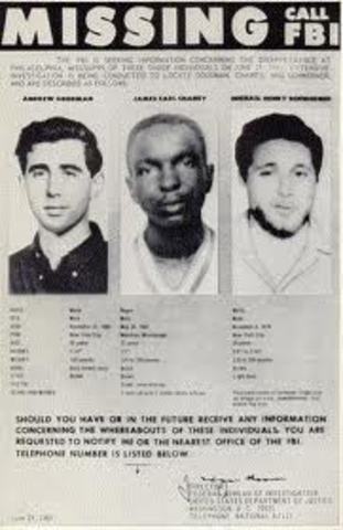 James Earl Chaney, Andrew Goodman, and Michael Schwerner