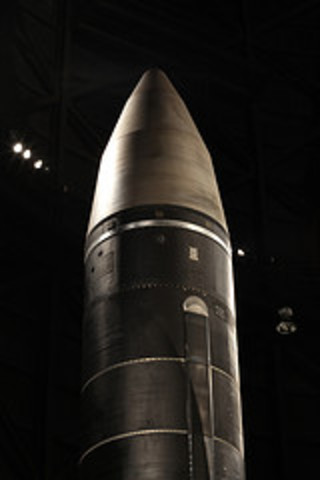 The LGM-118A Peacekeeper, also known as the MX missile