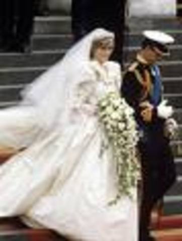 Princess Diana Marries Prince Charles